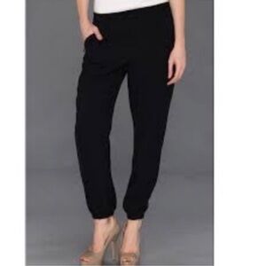 Trina Turk Black Jogger Pull On Dress Pants